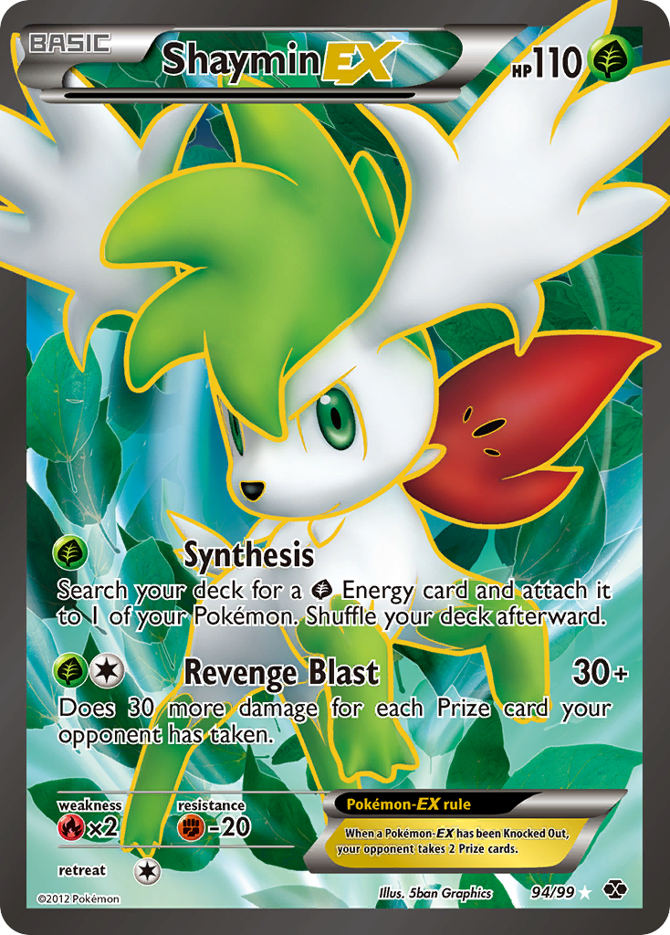 Shaymin EX (94/99) [Black & White: Next Destinies] - Comfy Hobbies