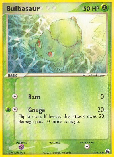 Bulbasaur (55/112) [EX: FireRed & LeafGreen] - Comfy Hobbies