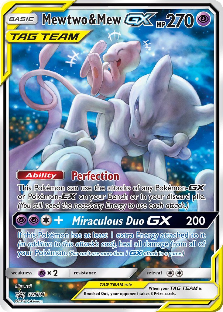 Mewtwo & Mew GX (SM191) [Sun & Moon: Black Star Promos] - Comfy Hobbies