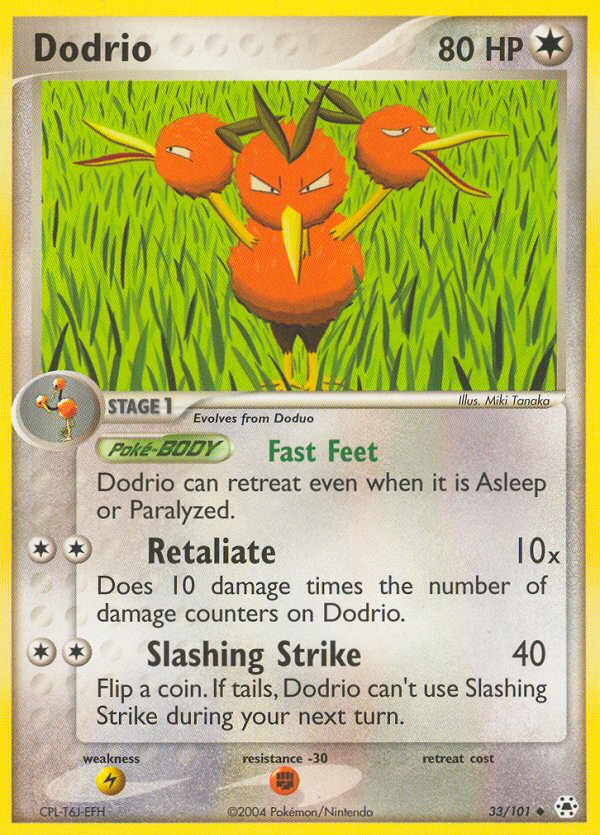 Dodrio (33/101) [EX: Hidden Legends] - Comfy Hobbies