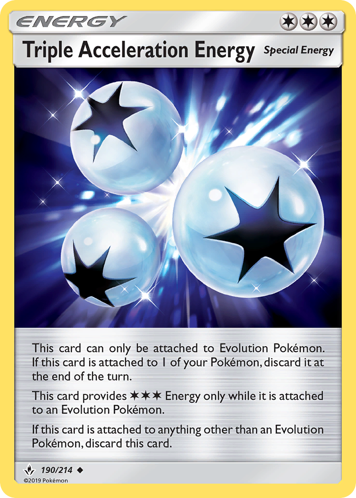 Triple Acceleration Energy (190/214) [Sun & Moon: Unbroken Bonds] - Comfy Hobbies