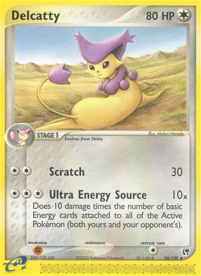 Delcatty (34/100) [EX: Sandstorm] - Comfy Hobbies