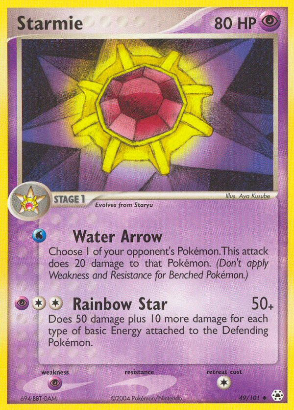 Starmie (49/101) [EX: Hidden Legends] - Comfy Hobbies