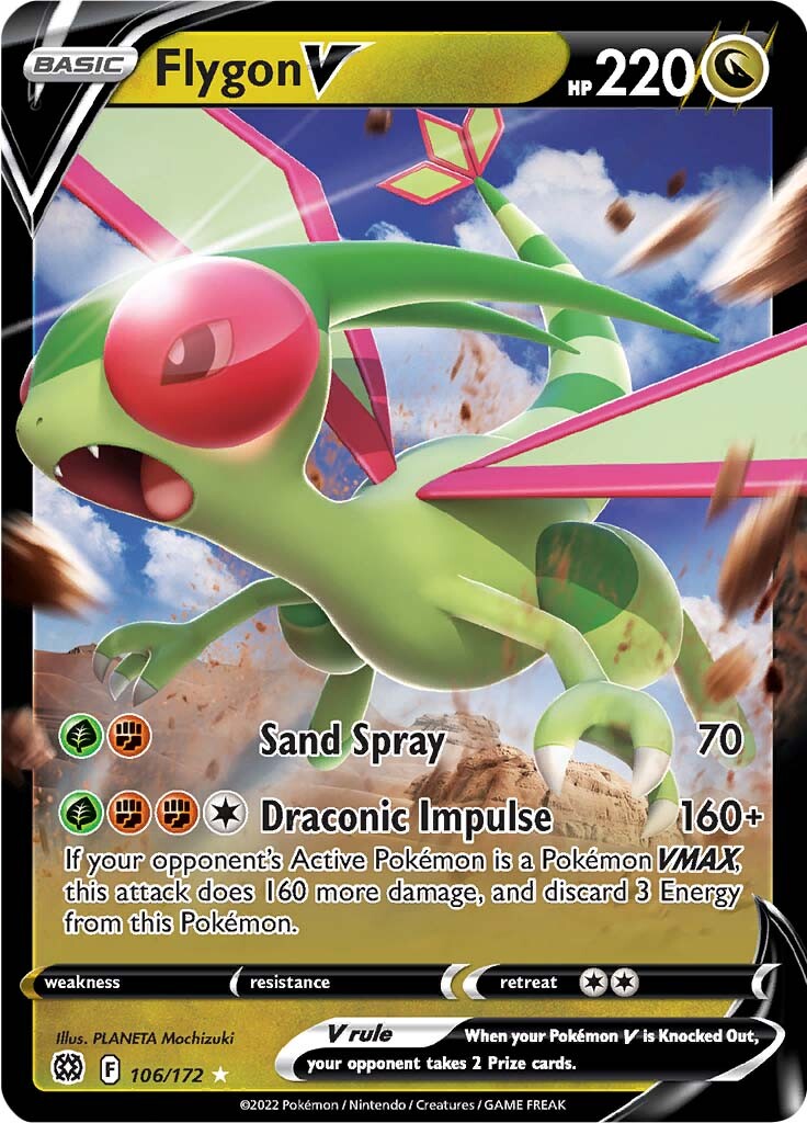 Flygon V (106/172) [Sword & Shield: Brilliant Stars] - Comfy Hobbies