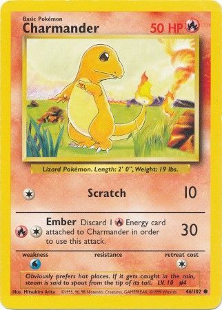 Charmander (46/102) [Base Set Unlimited] - Comfy Hobbies