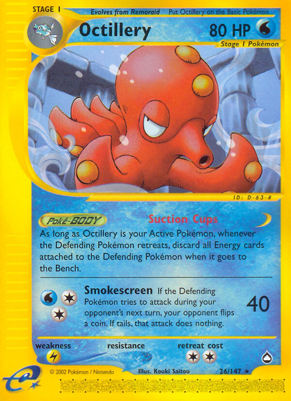 Octillery (26/147) [Aquapolis] - Comfy Hobbies