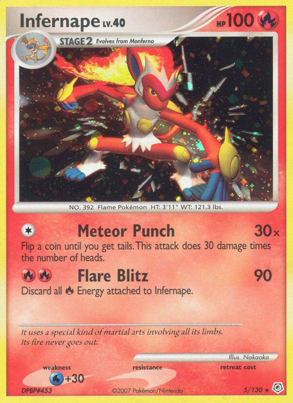 Infernape (5/130) [Diamond & Pearl: Base Set] - Comfy Hobbies