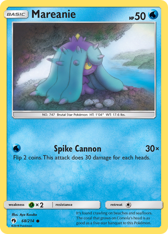 Mareanie (68/214) [Sun & Moon: Lost Thunder] - Comfy Hobbies