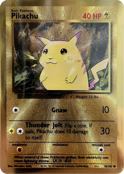 Pikachu (58/102) (Celebrations Metal Card) [Celebrations: 25th Anniversary] - Comfy Hobbies