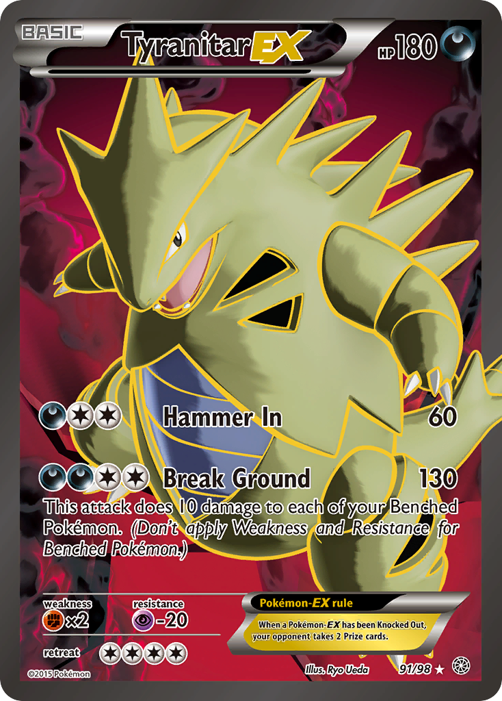 Tyranitar EX (91/98) [XY: Ancient Origins] - Comfy Hobbies