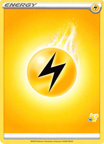 Lightning Energy (Pikachu Stamp #19) [Battle Academy 2022] - Comfy Hobbies