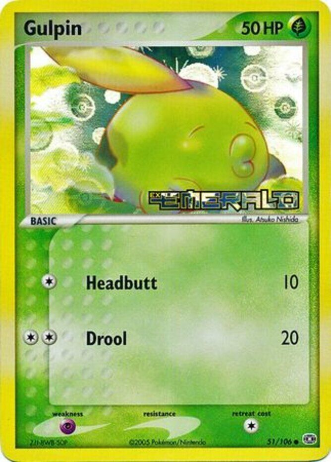 Gulpin (51/106) (Stamped) [EX: Emerald] - Comfy Hobbies