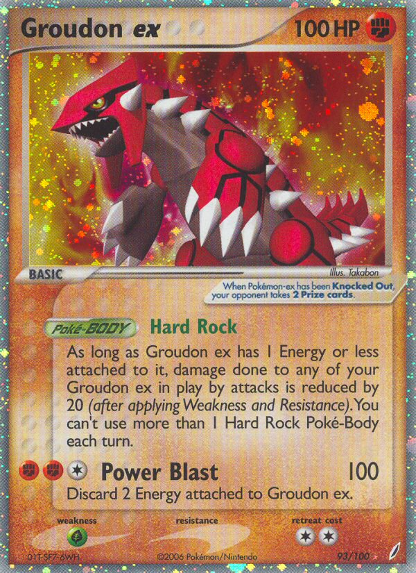 Groudon ex (93/100) [EX: Crystal Guardians] - Comfy Hobbies