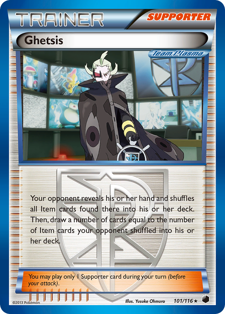 Ghetsis (101/116) [Black & White: Plasma Freeze] - Comfy Hobbies