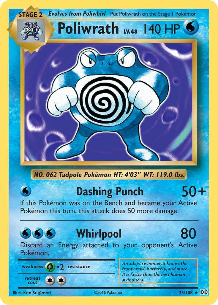 Poliwrath (25/108) (Theme Deck Exclusive) [XY: Evolutions] - Comfy Hobbies