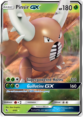 Pinsir GX (6/68) [Sun & Moon: Hidden Fates] - Comfy Hobbies