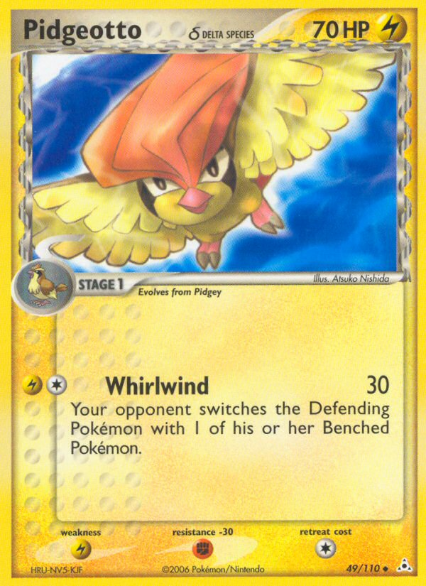 Pidgeotto (49/110) (Delta Species) [EX: Holon Phantoms] - Comfy Hobbies