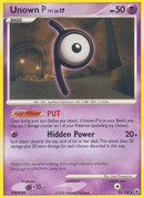 Unown P (33/100) [Diamond & Pearl: Majestic Dawn] - Comfy Hobbies
