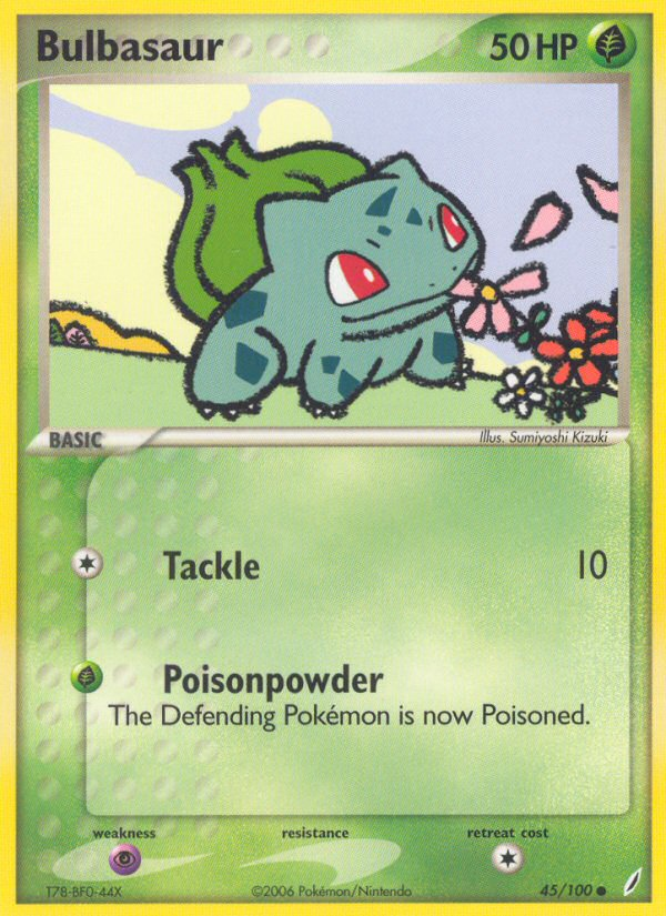 Bulbasaur (45/100) [EX: Crystal Guardians] - Comfy Hobbies