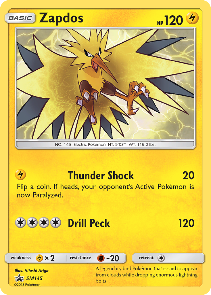 Zapdos (SM145) [Sun & Moon: Black Star Promos] - Comfy Hobbies