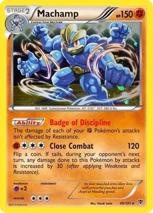 Machamp (49/101) (Cosmos Holo) [Black & White: Plasma Blast] - Comfy Hobbies
