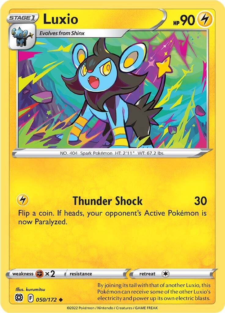 Luxio (050/172) [Sword & Shield: Brilliant Stars] - Comfy Hobbies