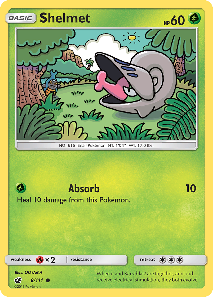 Shelmet (8/111) [Sun & Moon: Crimson Invasion] - Comfy Hobbies