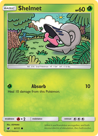 Shelmet (8/111) [Sun & Moon: Crimson Invasion] - Comfy Hobbies