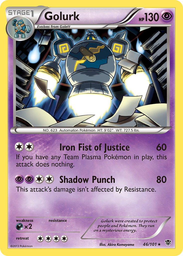 Golurk (46/101) (Theme Deck Exclusive) [Black & White: Plasma Blast] - Comfy Hobbies