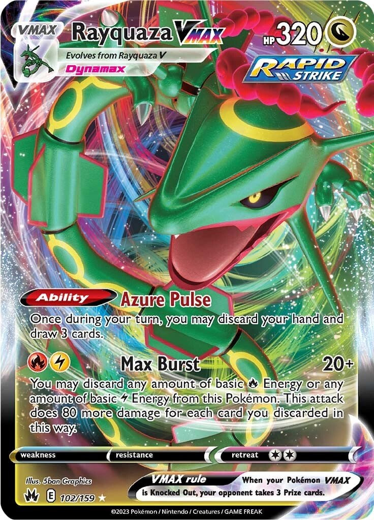 Rayquaza VMAX (102/159) (102) [Sword & Shield: Crown Zenith] - Comfy Hobbies