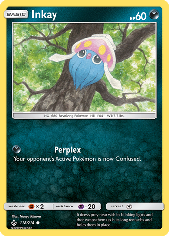 Inkay (118/214) [Sun & Moon: Unbroken Bonds] - Comfy Hobbies