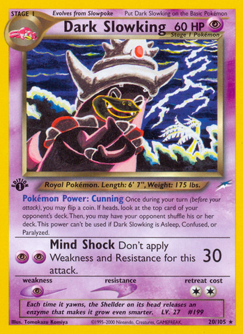 Dark Slowking (20/105) [Neo Destiny 1st Edition] - Comfy Hobbies