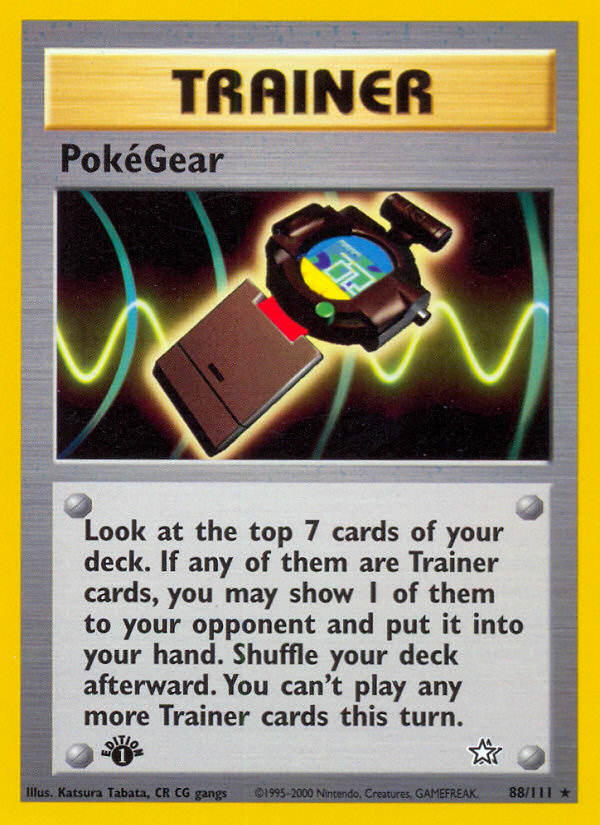 PokeGear (88/111) [Neo Genesis 1st Edition] - Comfy Hobbies
