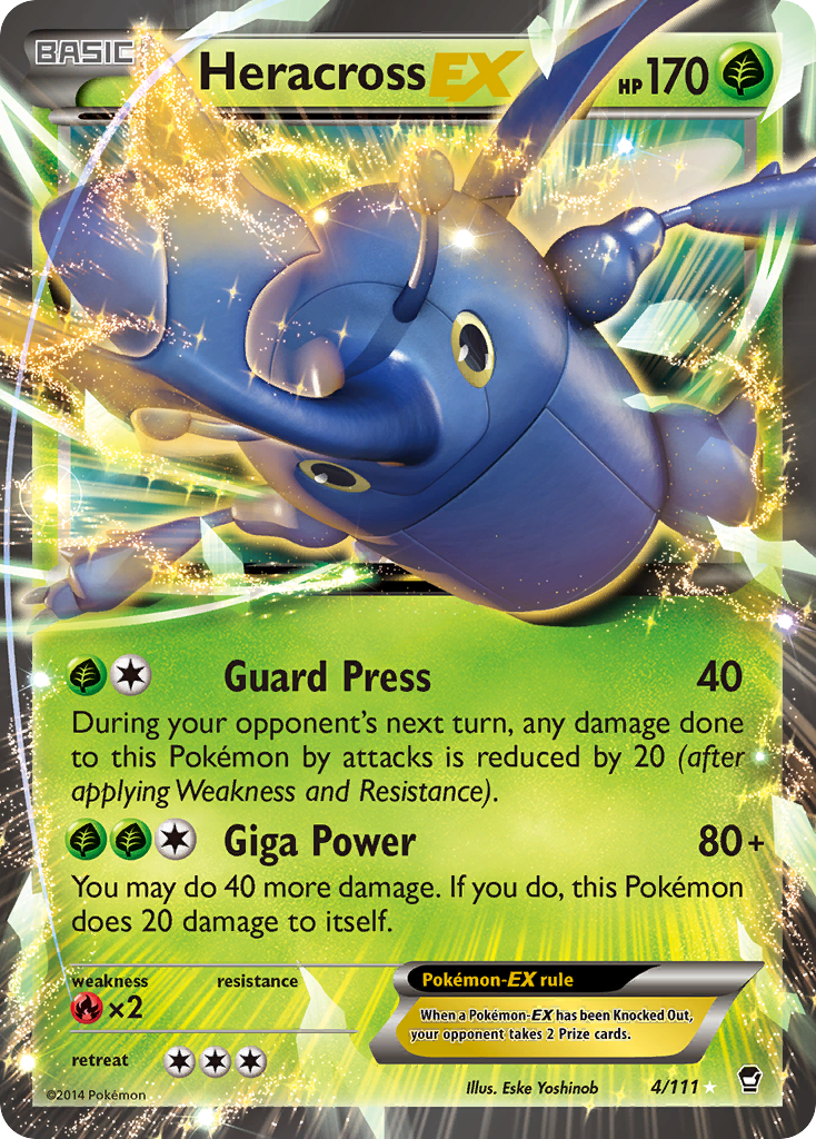 Heracross EX (4/111) [XY: Furious Fists] - Comfy Hobbies