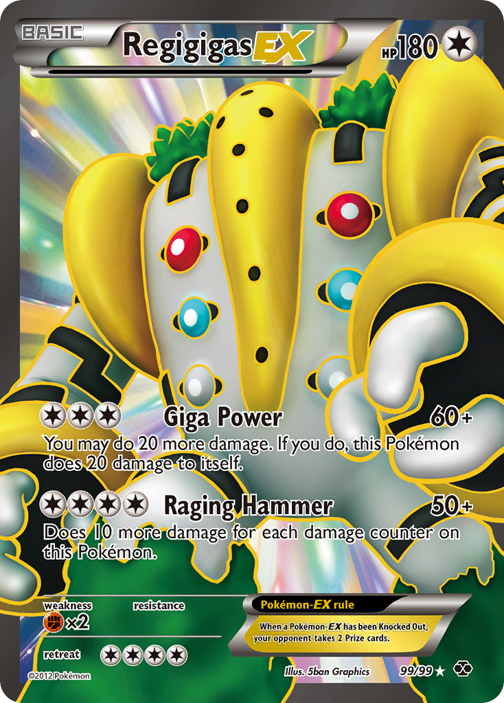 Regigigas EX (99/99) [Black & White: Next Destinies] - Comfy Hobbies