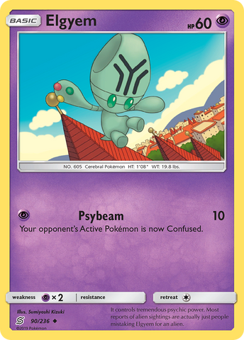 Elgyem (90/236) [Sun & Moon: Unified Minds] - Comfy Hobbies