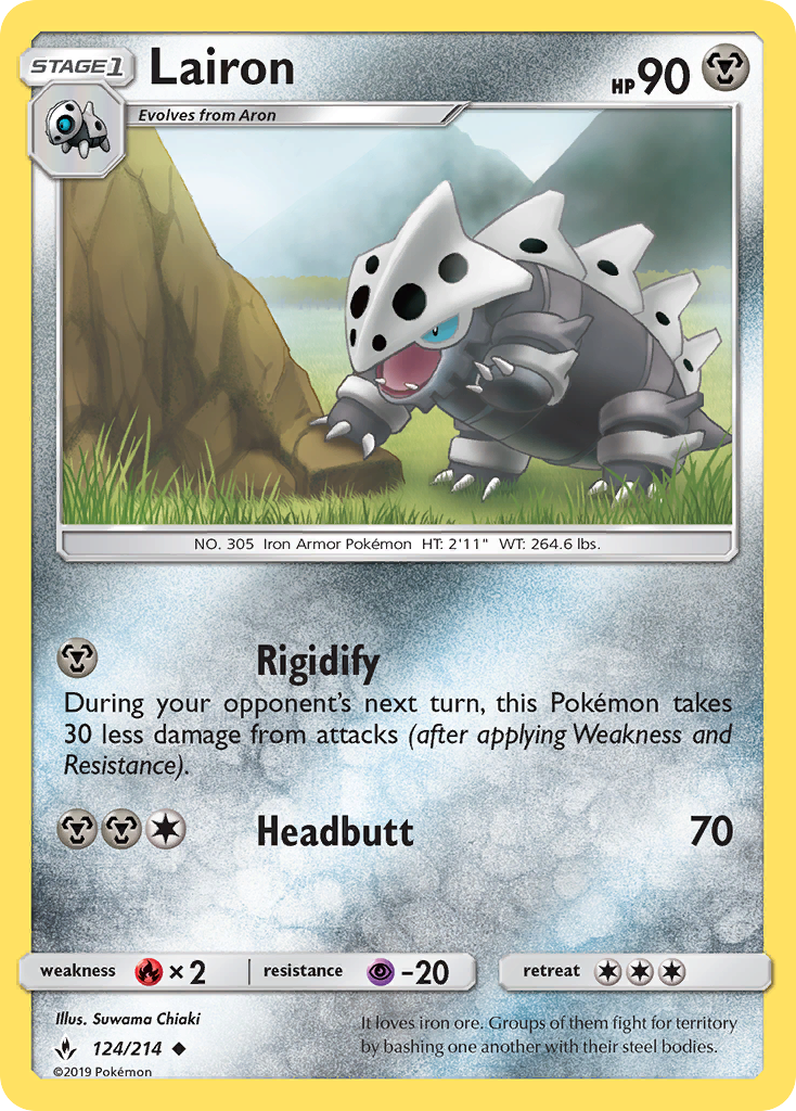 Lairon (124/214) [Sun & Moon: Unbroken Bonds] - Comfy Hobbies