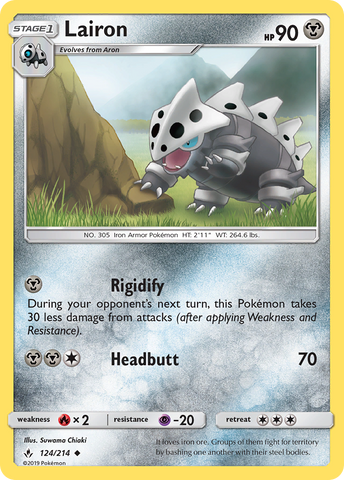 Lairon (124/214) [Sun & Moon: Unbroken Bonds] - Comfy Hobbies