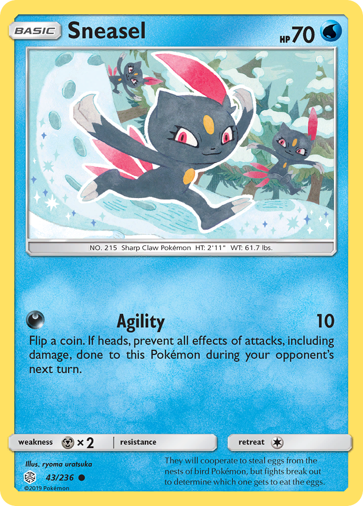 Sneasel (43/236) [Sun & Moon: Cosmic Eclipse] - Comfy Hobbies