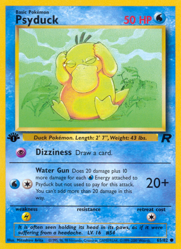 Psyduck (65/82) [Team Rocket 1st Edition] - Comfy Hobbies