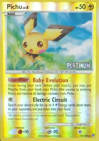 Pichu (45/100) [Burger King Promos: 2009 Collection] - Comfy Hobbies