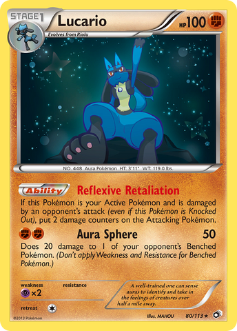 Lucario (80/113) [Black & White: Legendary Treasures] - Comfy Hobbies