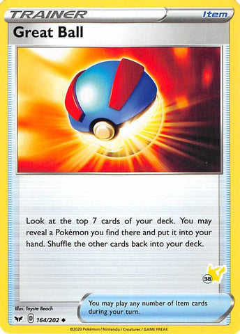 Great Ball (164/202) (Pikachu Stamp #38) [Battle Academy 2022] - Comfy Hobbies