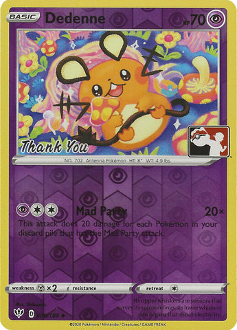 Dedenne (078/189) (Thank You Promo) [Sword & Shield: Darkness Ablaze] - Comfy Hobbies