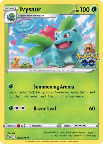 Ivysaur (002/078) [Pokémon GO] - Comfy Hobbies