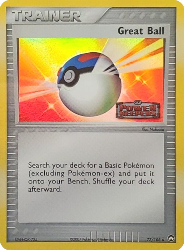 Great Ball (77/108) (Stamped) [EX: Power Keepers] - Comfy Hobbies