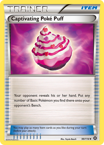 Captivating Poke Puff (99/114) [XY: Steam Siege] - Comfy Hobbies