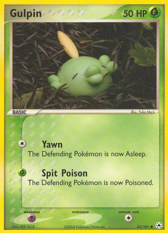 Gulpin (62/101) [EX: Hidden Legends] - Comfy Hobbies