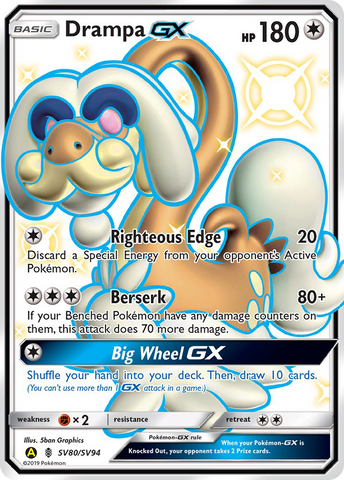 Drampa GX (SV80/SV94) [Sun & Moon: Hidden Fates - Shiny Vault] - Comfy Hobbies