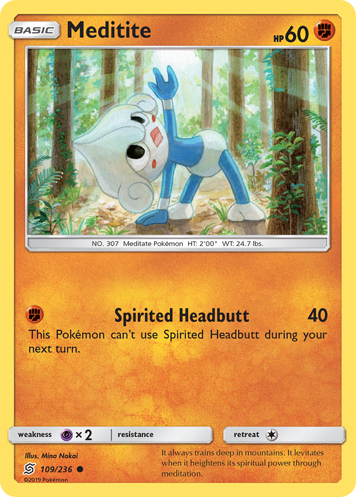 Meditite (109/236) [Sun & Moon: Unified Minds] - Comfy Hobbies